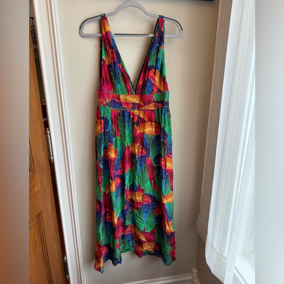 BNWT Farm Rio toucans midi dress, size medium - Picture 2 of 5